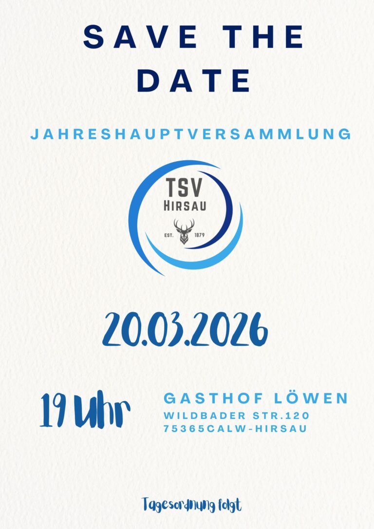 Fyler für die Jahreshauptversammlung am 20.3.2026